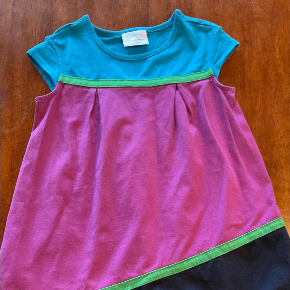 EUC Modern Block Colors Hanna Andersson Short Sleeve Dress